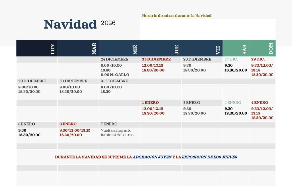 Horario Navidad